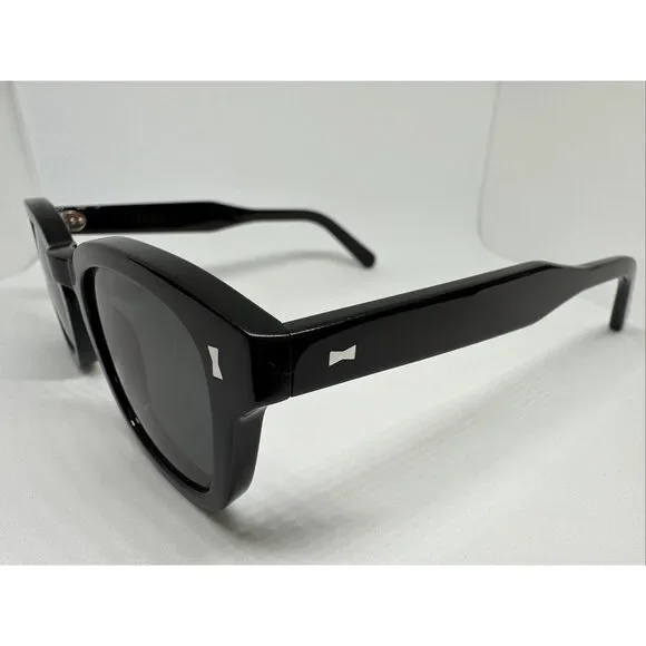 Cubitts Designer Carnegie Bold Shiny Black Frame 46mm Sunglasses